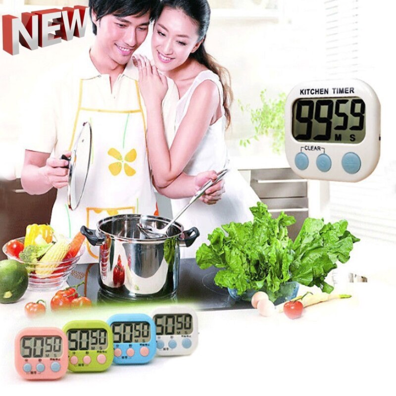 Magnetic Digital Timer For Cooking Study Shower Stopwatch Kitchen Timer Manual Electronic Countdown Alarm Clock Mechanical Study