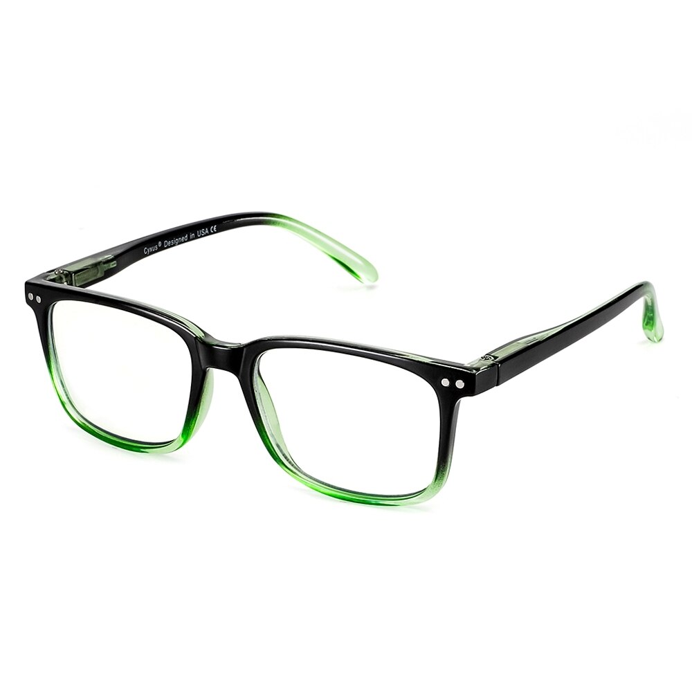 Cyxus, gafas de ordenador antiluz azul para bloquear el dolor de cabeza, lentes transparentes para juegos, gafas Unisex (hombres/mujeres) 8302: Gradient Blue