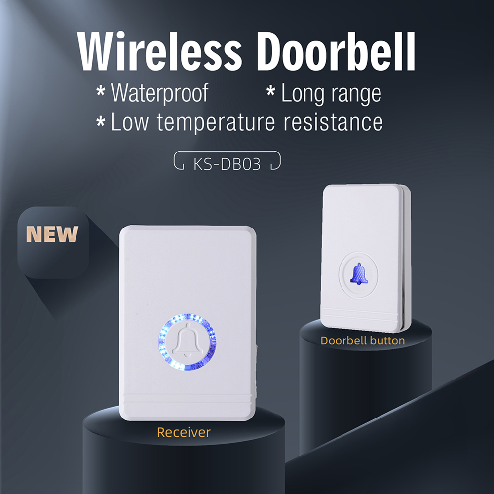 Smart Home Wireless Doorbell AC Night Light Doorbell Remote Home Chime Intelligent Wireless Doorbell Waterproof Wifi Receiver