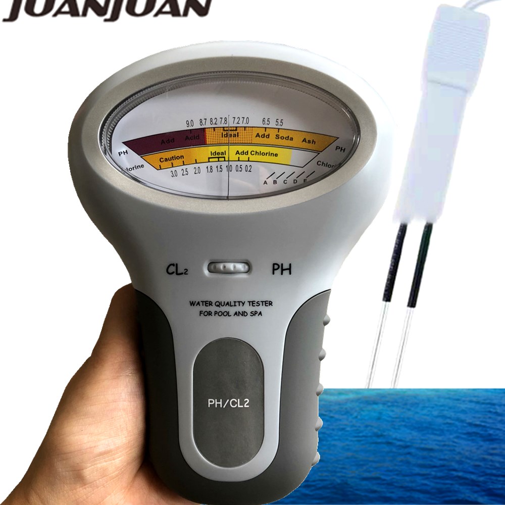 PC-101 Chlor Meter PH Tester PH &Ampere; Chlor 2 in 1 Tester Wasser Prüfung Gerät CL2 Messung Für Schwimmbad Aquarium: A