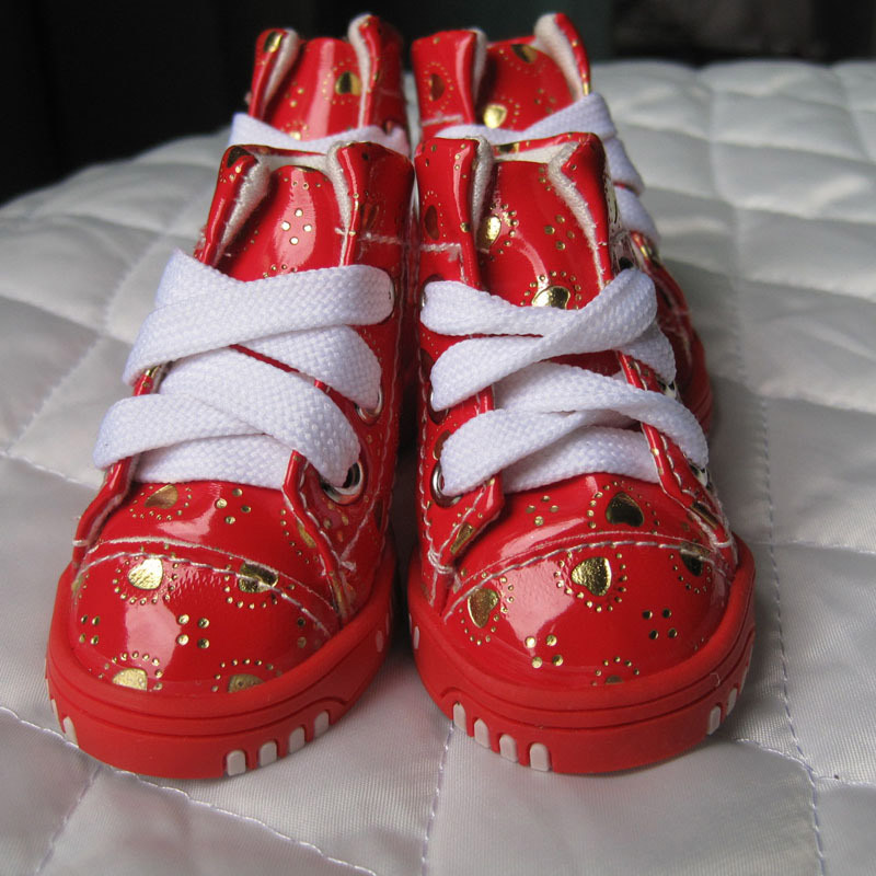 Hond Schoenen Leuke Hart Puppy Boot Outdoor Casual Mesh Sneakers Teddy Kleine Honden Schoenen Chihuahua Teddy XS-XL