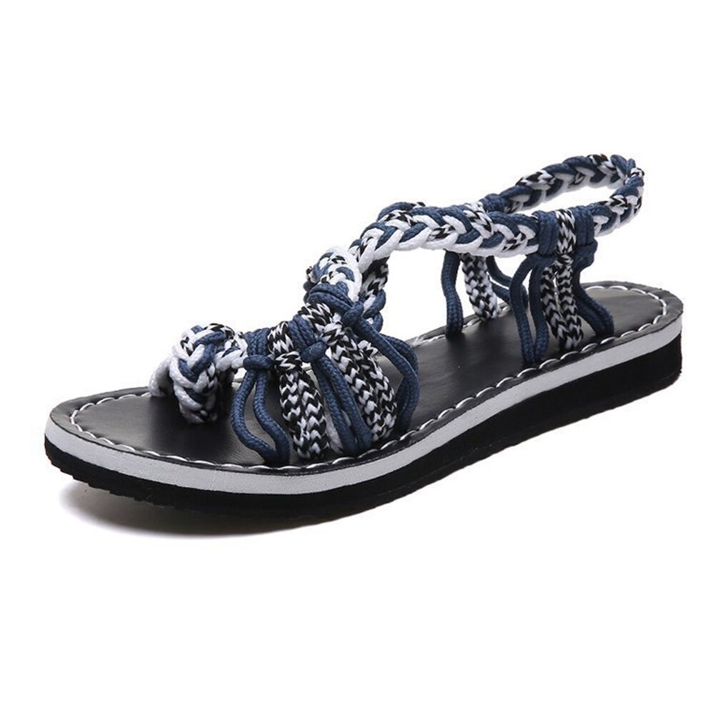 Zomer slippers plus size romeinse slippers dames strandschoenen casual sandalen buitensandalen: Hemelsblauw / 38