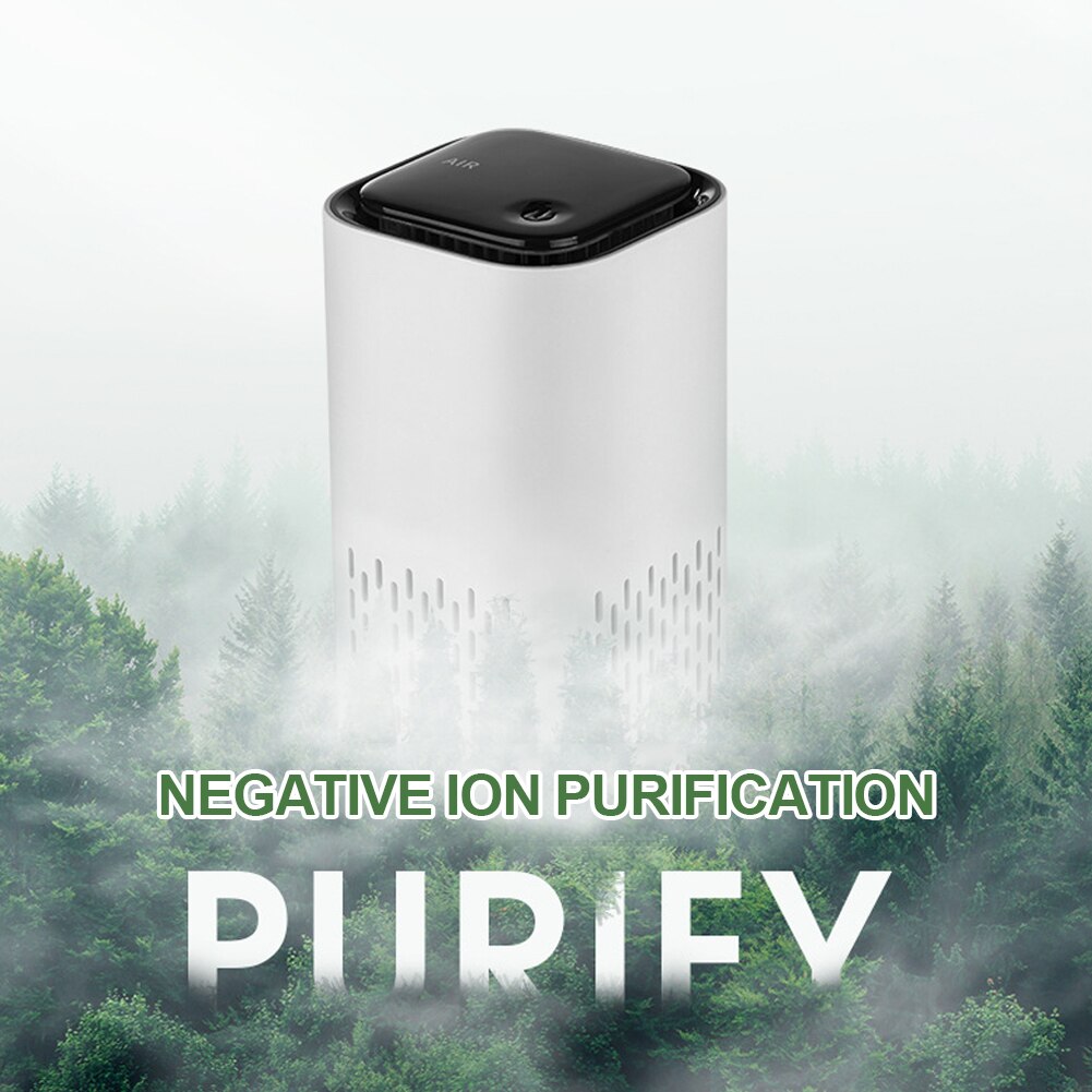 Air Purifier Anion Air Purification Activated Carbon Air Freshener Ionizer Cleaner Dust Cigarette Smoke Remover USB