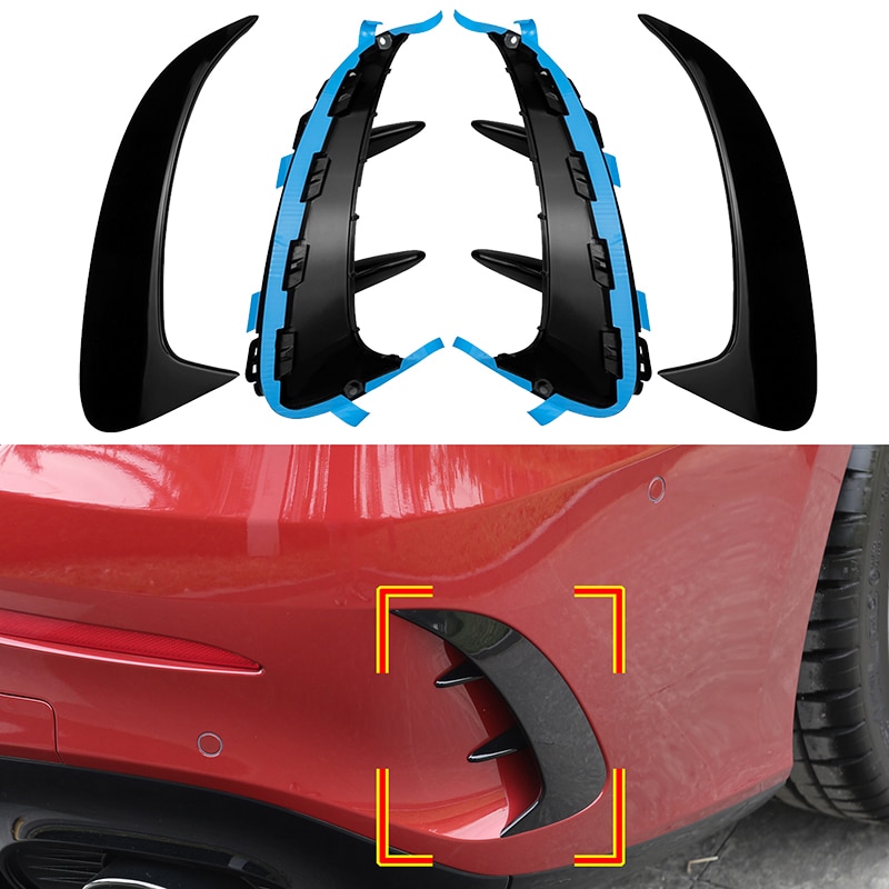Til mercedes benz a klasse  w177 sedan  a180 a200 a250 a35 amg bagkofanger klistermærke trim cover fender flicks canards car styling