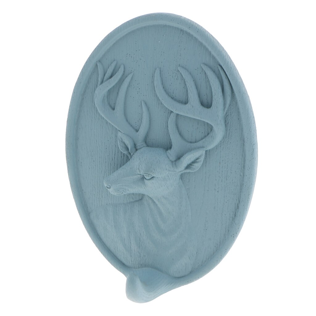 Crochet auto-adhésif pour tête de cerf | Résine 3D de Style nordique, crochet autocollant Mural Art Mural, crochet à stickers