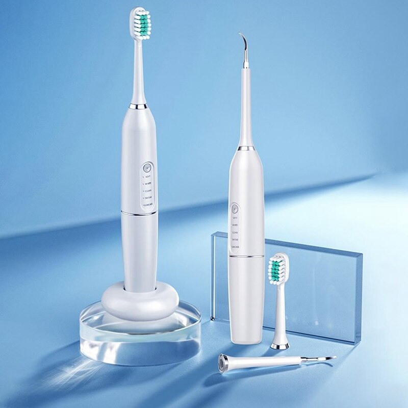 Home Ultrasonic Electric Scaler USB Rechargeable Tooth Cleaner Smoke Tooth Remover Stains Tartar Brush