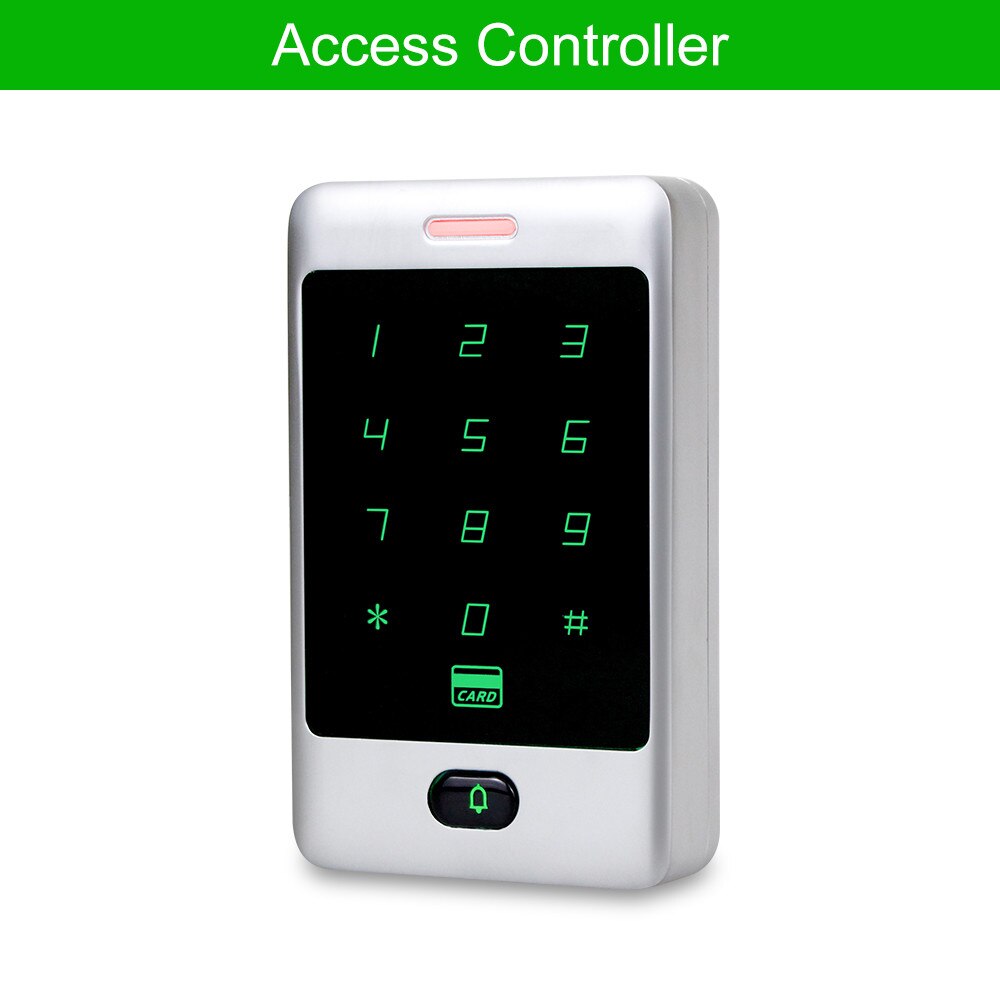 Sant alone RFID Access Control Touch Metal Keypad With Waterproof/Rainproof Cover 10 Keychains For Door Lock System 8000 Users: Keypad