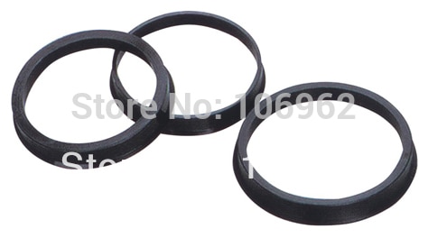 63.4-57.1mm 4 stk sorte plasthjulnav centrerede ringe til vw fælgdele biltilbehør