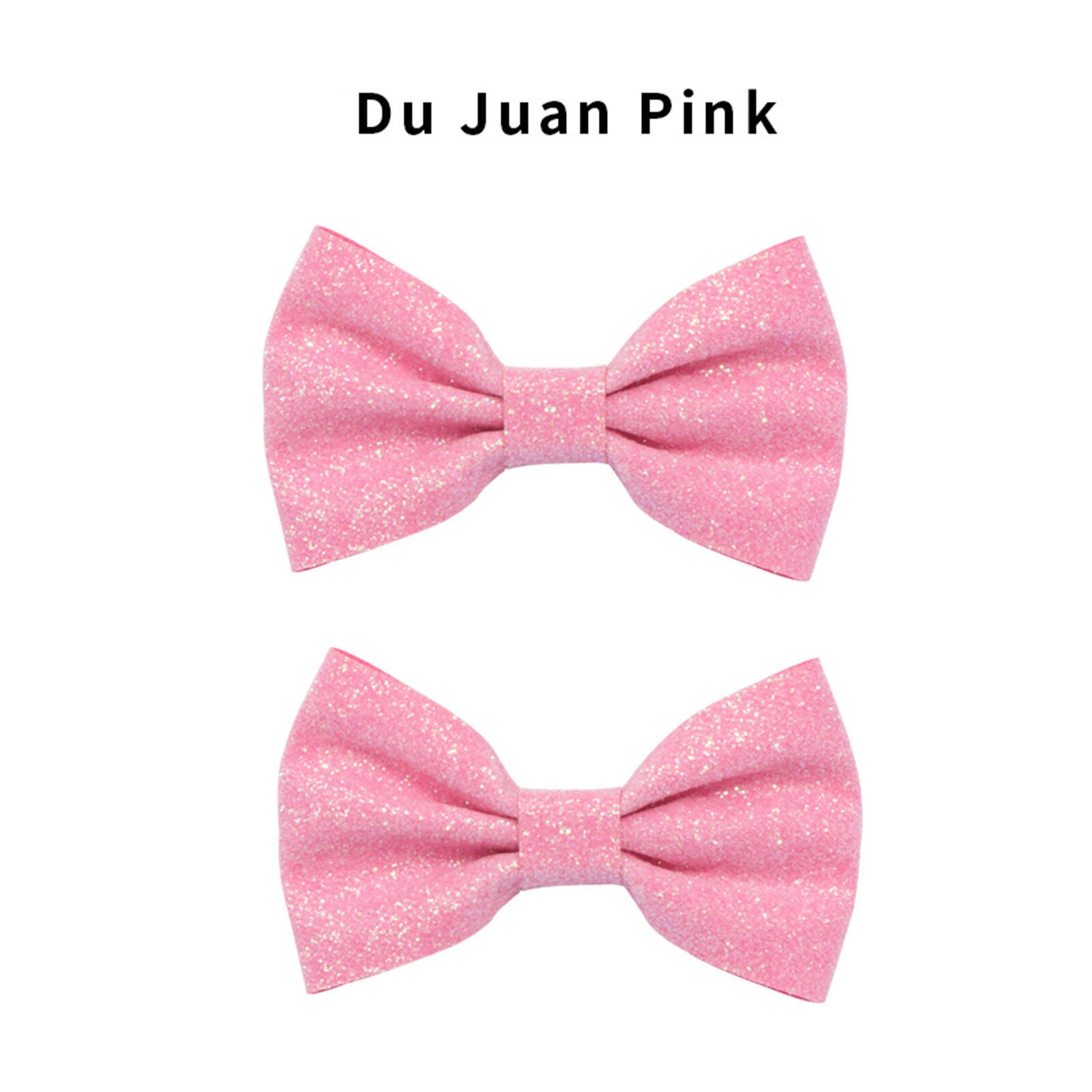 1 paire de pinces à cheveux pour bébés filles, bandeau pour petites filles, pince à cheveux solide avec nœud scintillant: Hot Pink