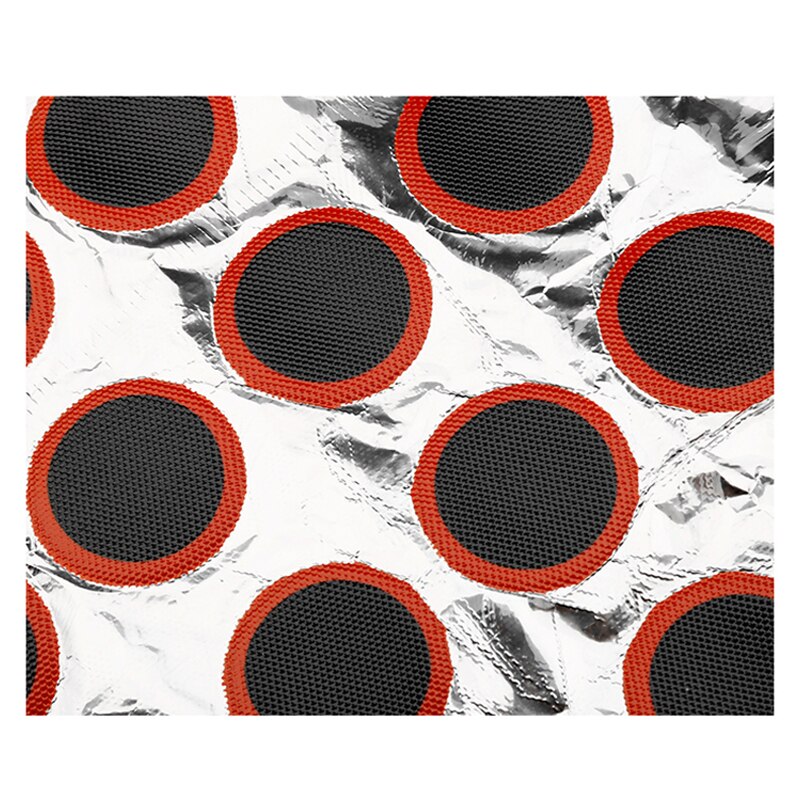48 PCS 25mm Round Rubber Bicycle Tire Patch Cycle Repair Tools Cycling Bike Tire Tyre Inner Tube Puncture Repair Tools Kit