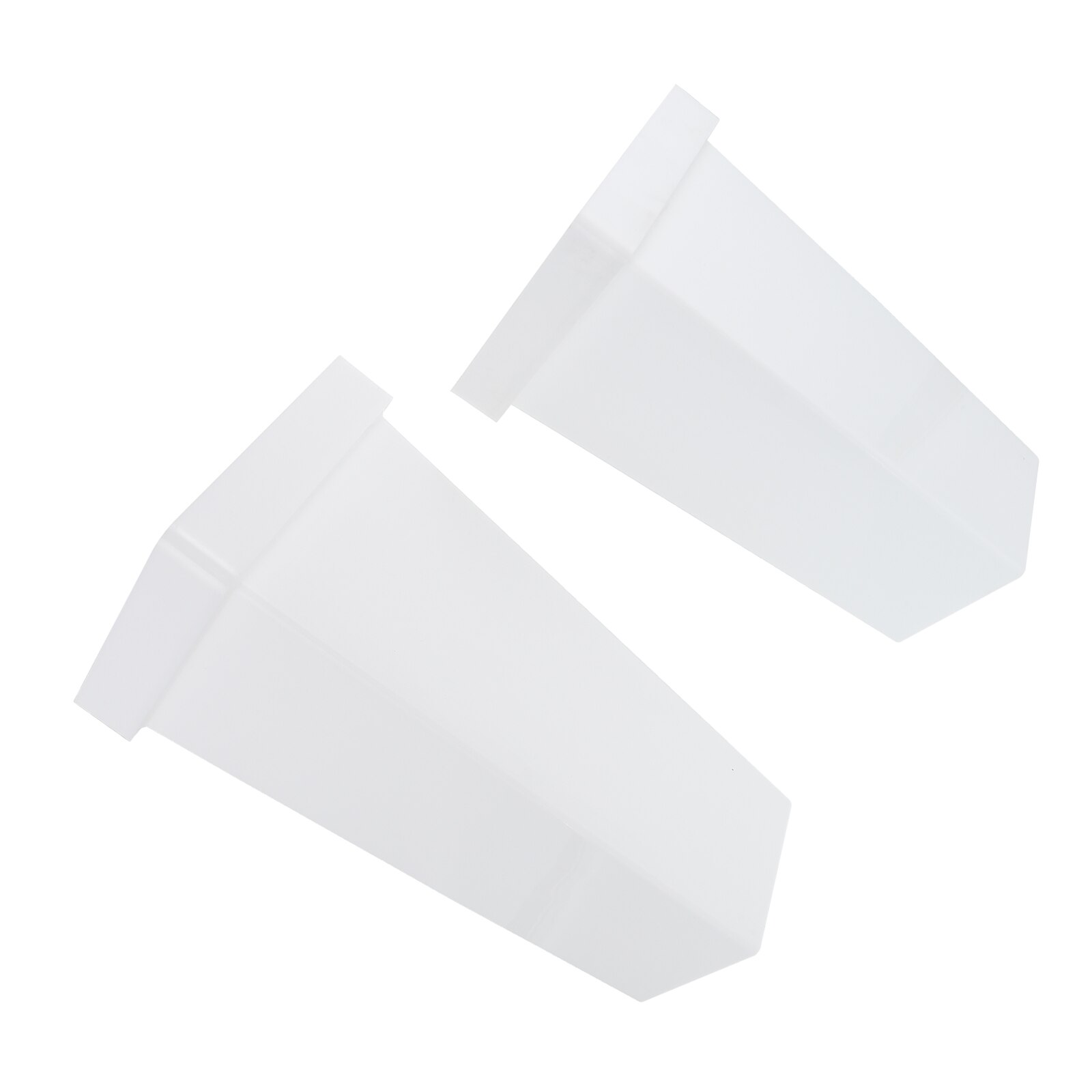 Seau à fleurs décoratif en plastique, 2 pièces, support pour fleurs: White