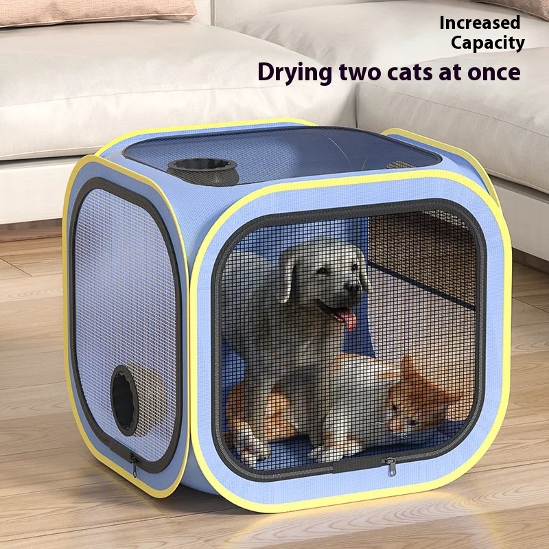 Portable Pet Drying Box for Cats And Dogs Quick Dry Bath Blower Hair Dryer Bag with No Hair Fly Feature for Household Use