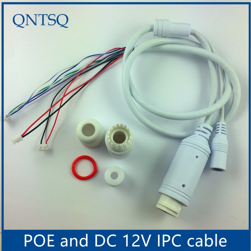 Poe 48v-12v, lan poe kabel til cctv ip kamera board modul, ip kamerakabel, enkelt status led ,rj45 hunstik med terminaler