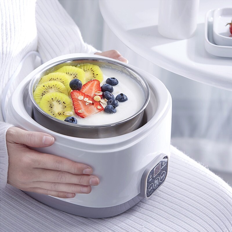 Elektryczna maszyna robić produkcji jogurtu jogurt maszyna DIY narzędzie urządzenia kuchenne automatyczne Natto wino ryżbyć winnym "trzy w jednym" fermentacji 220V