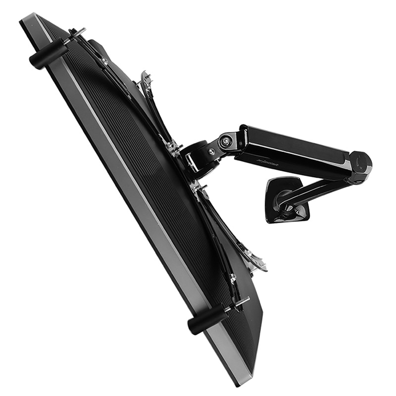 Full Motion LCD Monitor Holder Computer Display Mount Bracket Fit for w/o VESA Display AOE Apple Samsung All in One Computer