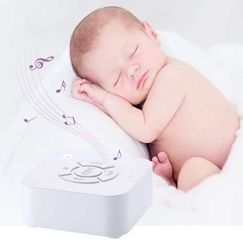 Hvid støj maskine usb genopladelig tidsbestemt nedlukning søvn lyd maskine til at sove og afslapning til baby voksne kontorrejser