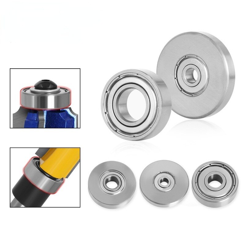 Duurzaam Staal Lagers Accessoires Kit Past Voor Frees Hoofden En Schacht Top Gemonteerd 1/2 3/8 3/4 Lager &amp; Stop ring Set