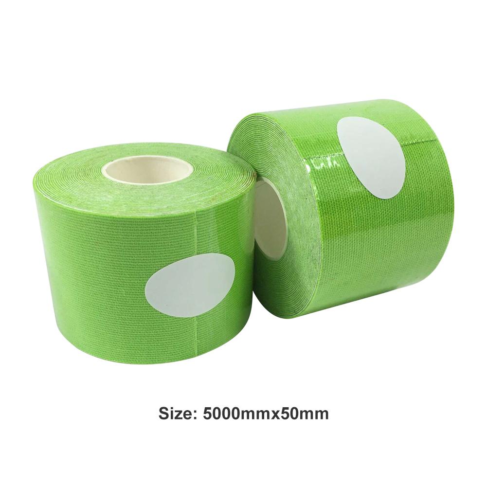 Kestävä urheilullinen itseliimautuva teippi urheilu itseliimautuva elastinen side kääreteippi elastoplasti polvipehmusteisiin: Vihreä