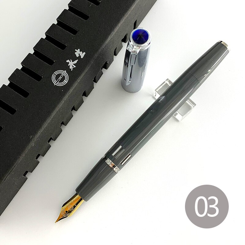 Yong Sheng 601A Vacumatic Double Bead Fountain Pen F Nib Ink pens for writing school stationery pen: B-sm03