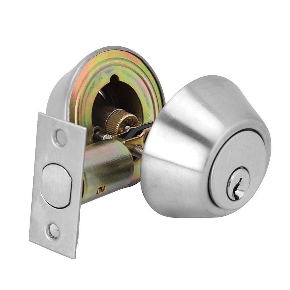 Double Cylinder Steel Security Door Bolt with Lock on Both Side for Wood Doors cerradura inteligente