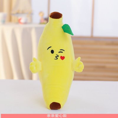 Oreillers de couchage en forme de banane, coussins de #39 en coton rembourrés, super doux, décoration de chambre d'enfant, jouets, 4 styles: 3 / 55cm