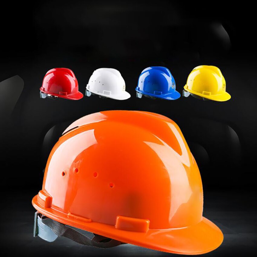 hard hatt lokk-stil med 4- punkts skralleoppheng, konstruksjonsvernhjelm, slagfasthet, hard styrke hard hatt