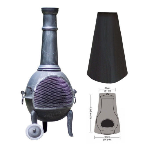 Tuin Outdoor Zwart Waterdicht UV Chimenea Vorm Protector Cover