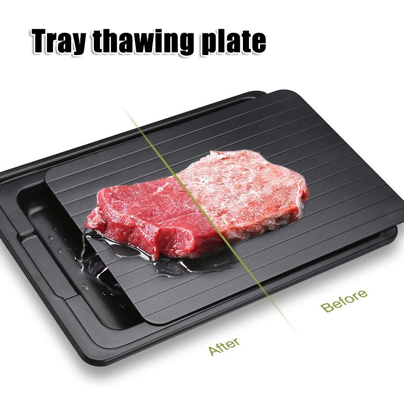 Hurtigtiningsbrett tine fryse mat kjøtt frukt hurtigopptining tallerken bord tining kjøkken gadget tool utensilios de cocina 66cy