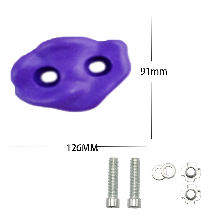 1PC Rock Climbing Holds for Kids, Adult Climbing Rock Wall Grips for Indoor and Outdoor Playground Play Set: Purle