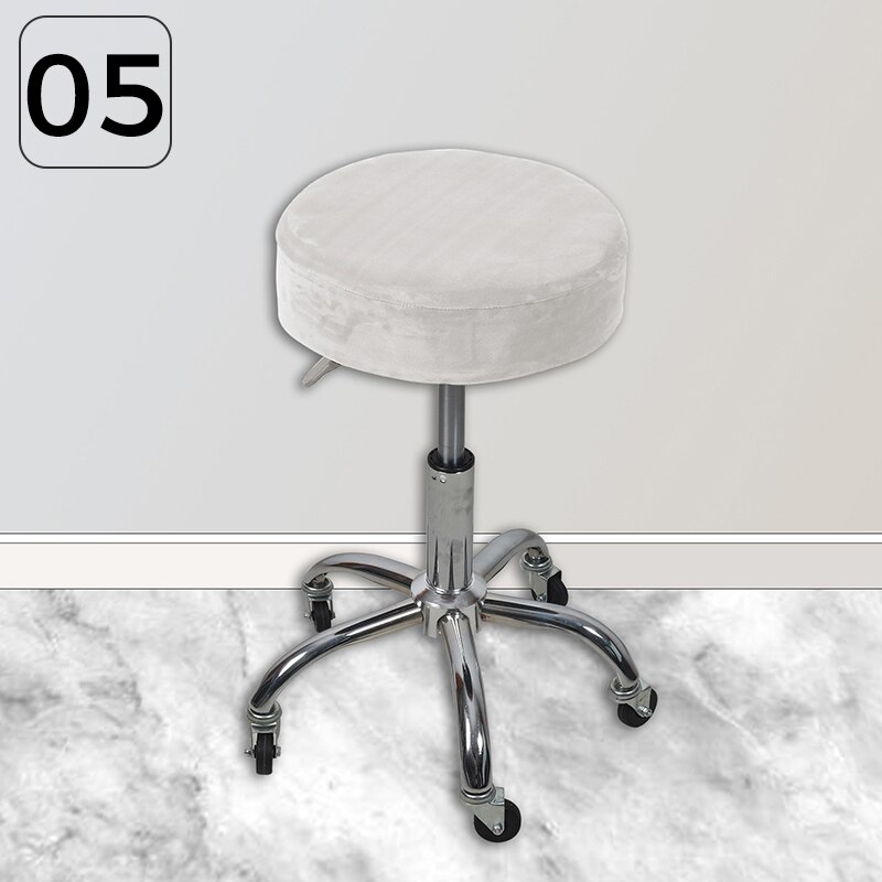 32-38cm Velvet Stool Cover Bar Round Swivel Chair Cover Universal Stool Cover Bar Coffee Shop Stool Cover: 5