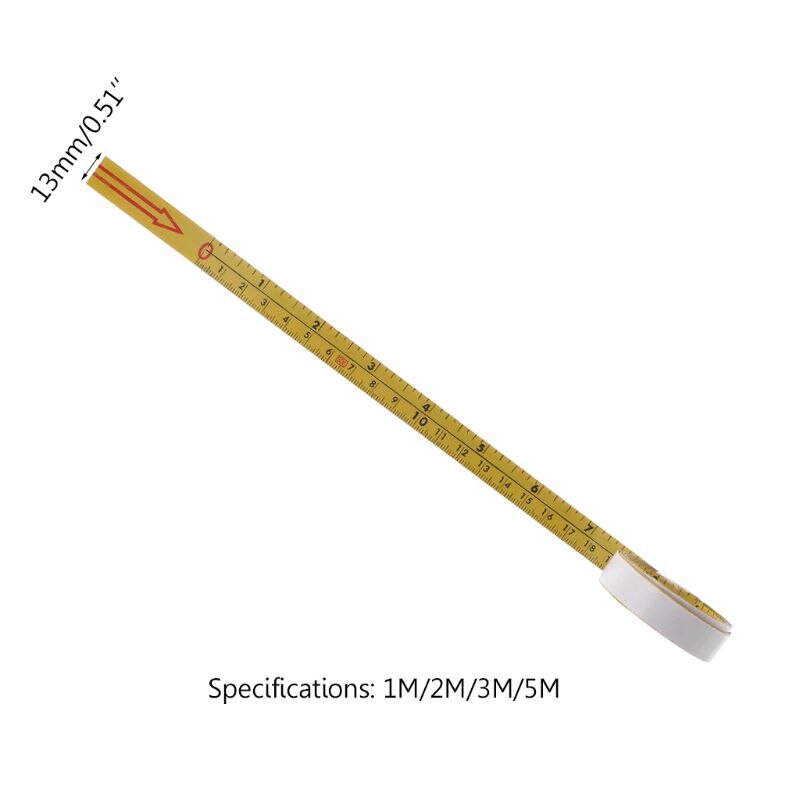 Inch & Metric Self Adhesive Tape Measure Steel Miter Saw Scale Miter Track Ruler For Router Table Saw T-track Woodworking Tools