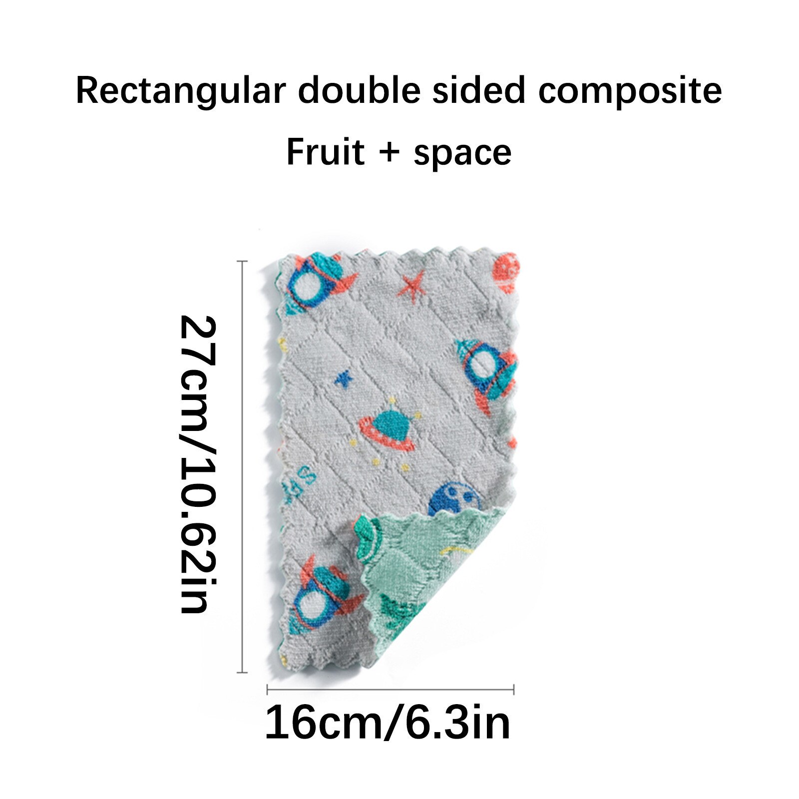 Chiffon de nettoyage multi-usages, chiffon imprimé Double face, dessin animé, serviette à vaisselle, molleton de corail, élimine les taches, outils de nettoyage de cuisine