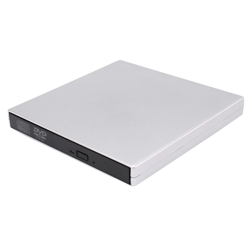 Lecteur externe pour ordinateur portable, graveur de dvd externe pour lecteur cd/dvd +/-rw, lecteur optique mobile usb 2.0: Default Title