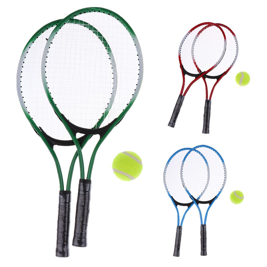 Adult Tennis Racket Set - 2x Tennis Racket, 1x Racket Cover And