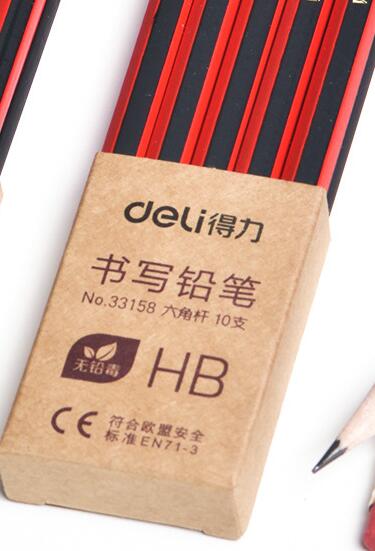 10pcs/set Office School Supplies 2B HB Wood Writing Pencil Hexagonal Sketch Pencil Drawing Exam Painting Pencil Art Stationery: 33158 HB