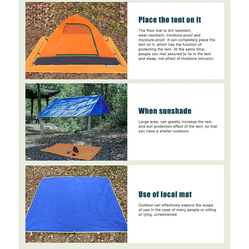 Alfombra de Camping ultraligera impermeable, lona Oxford, manta, Canopys para acampar, senderismo, Picnic, YS-BUY
