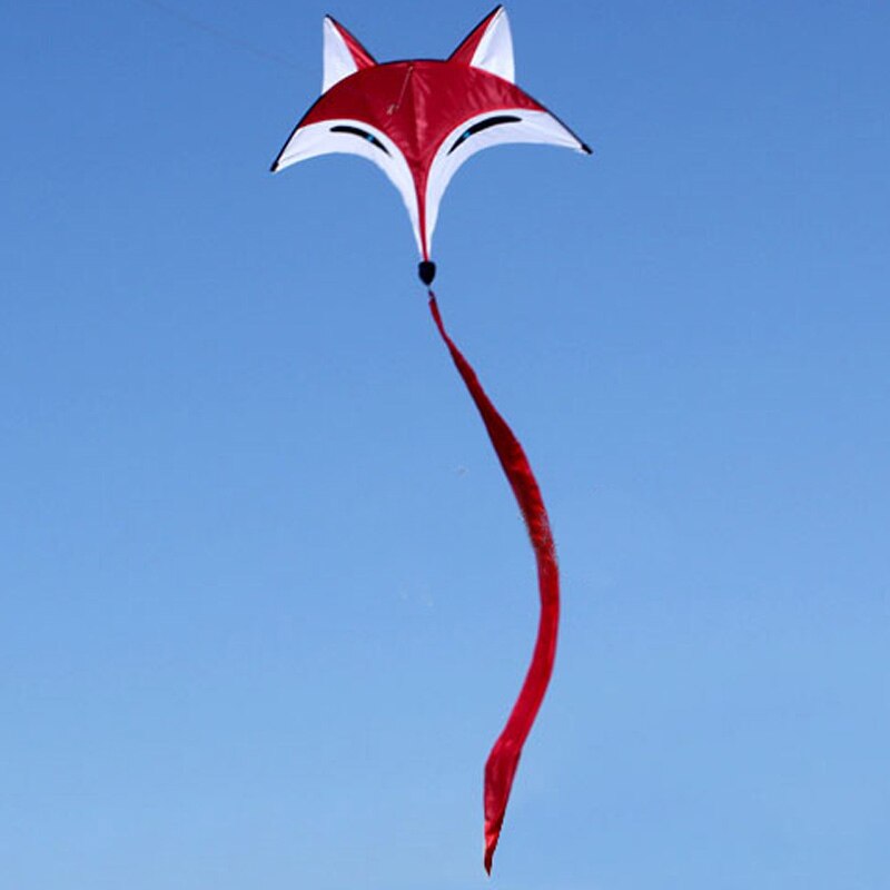 Outdoor Plezier Sport Voor Kinderen En Volwassenen Dier Vos Kite Enkele Lijn Met Vliegende Gereedschap