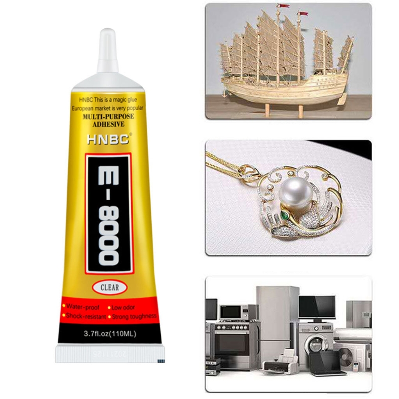 E8000 Glue Mobile Phone Screen Adhesive Clear Liquid Glue Super Glue DIY Mobile Phone Repair MultiPurpose 110/15/50ml: 110ml