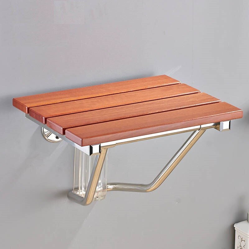 Vouwen Bad Douche Seat Wandmontage Ontspanning Douche Stoel Massief Hout Douche Klapstoel