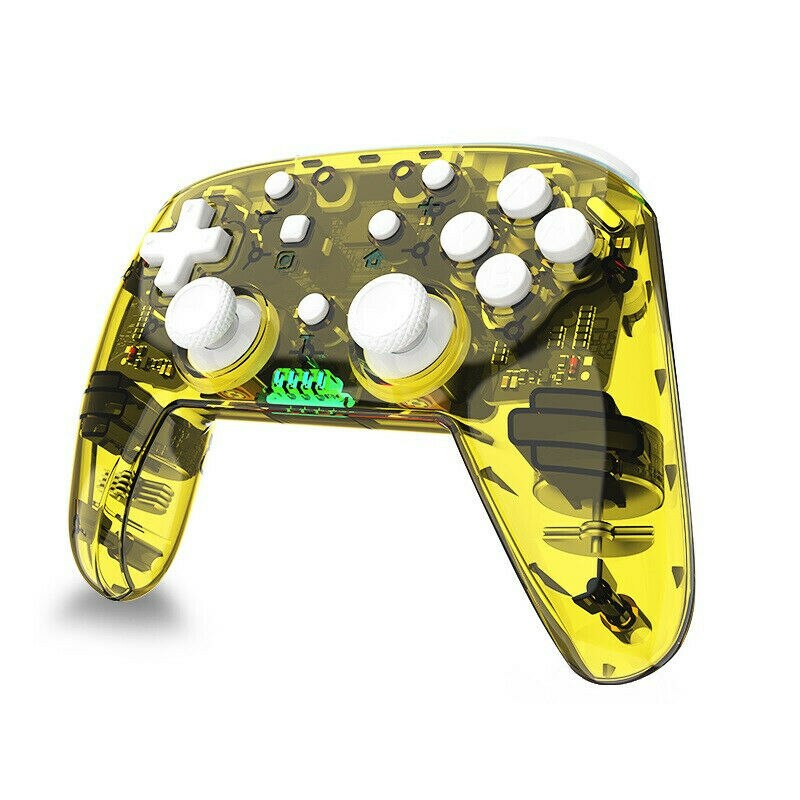 Bluetooth Wireless Gamepad Controller Oplaadbare Gamepad Voor Nintendo Switch/Windows Pc Ondersteuning Turbo Knop Functie: yellow