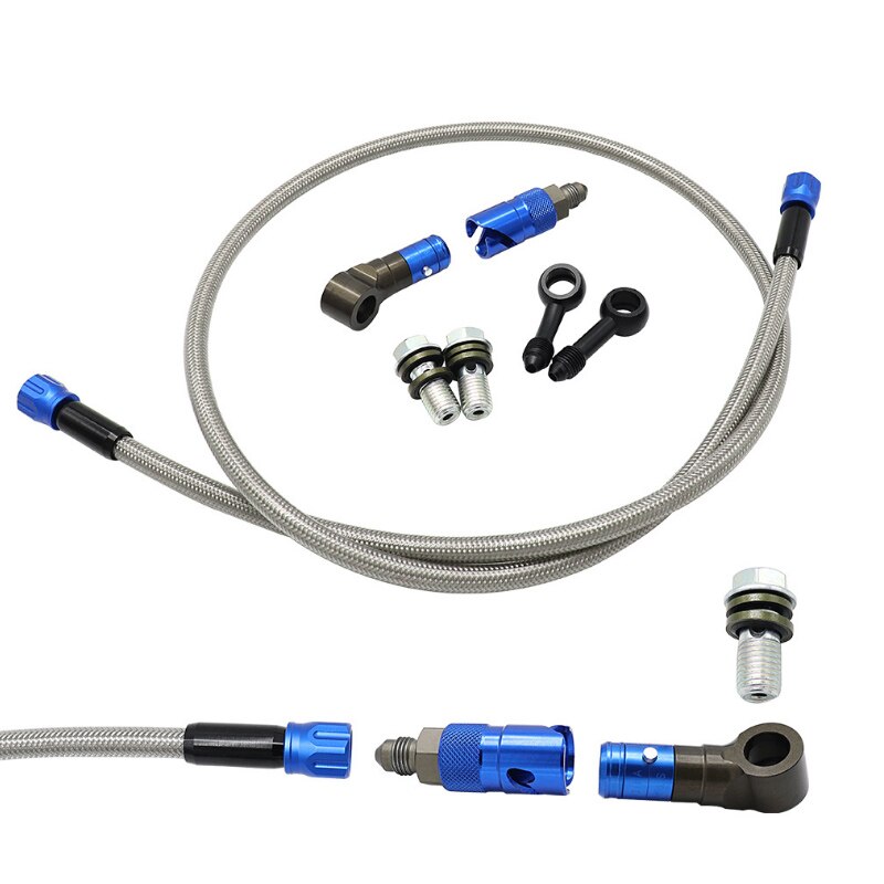 CNC Aluminum AN3 Quick Release Brake Line Connect Quick Detach Brake Tube Adapter Kit Brake Hose Kit