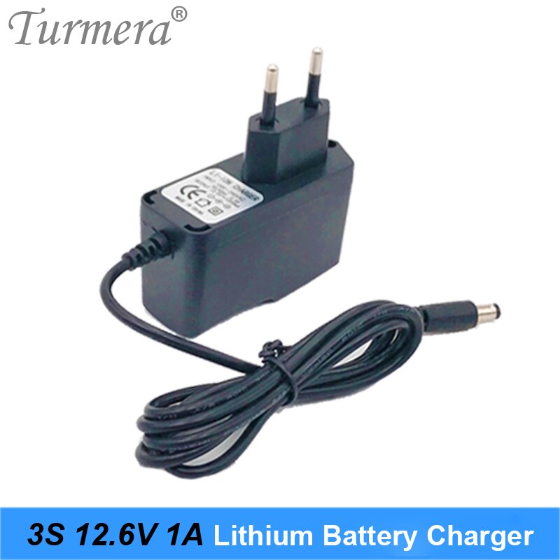 Turmera Lithium Batterieladegerät - 8.4V bis 25V - DC 5.5MM*2.1MM - für 2S-6S 18650 Packs: Schwarz