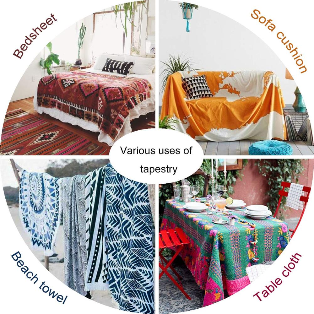 Zwarte vrouwen afro hawaiiaanse roeping wandtapijten hippie kunst wandtapijt