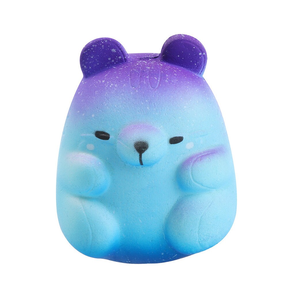 Squish antiestrés 8cm animales Squishies Galaxy Hamster Squishies Slow Rising Squeeze perfumado estrés aliviar juguetes para niños: 1