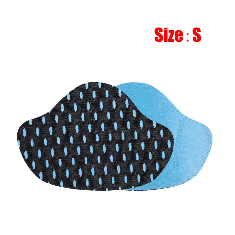 Plantillas antidesgaste para zapatos, pegatinas de látex para el talón, almohadillas de seguimiento, almohadillas ajustables para el pie, 2 piezas: Black size S