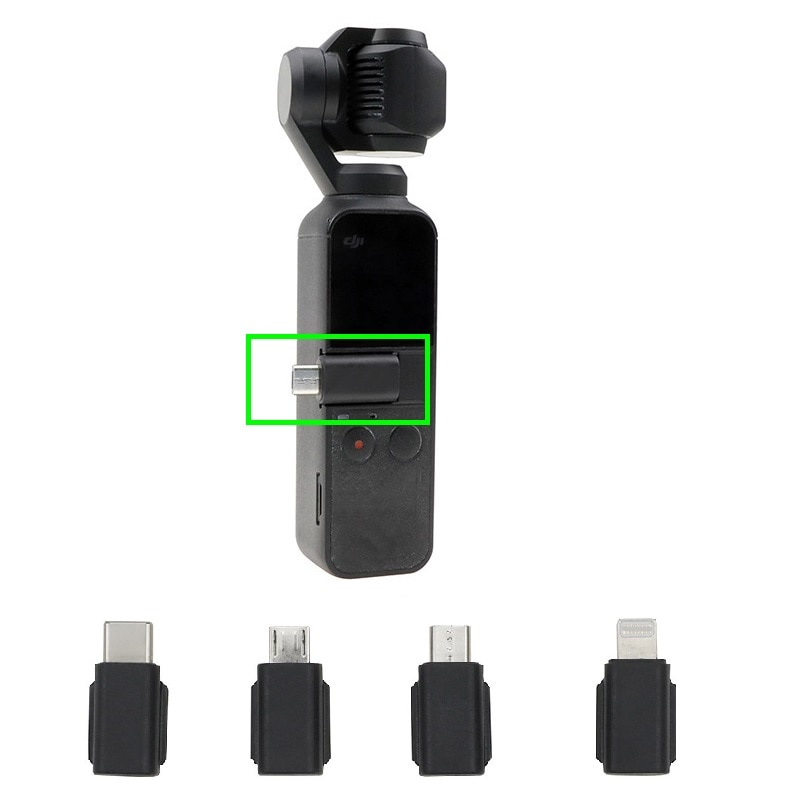 Android Data Connector For DJI OSMO Pocket 2 Handheld Gimbal Type-C Cable Line Adapter OSMO Pocket Accessories For Iphone