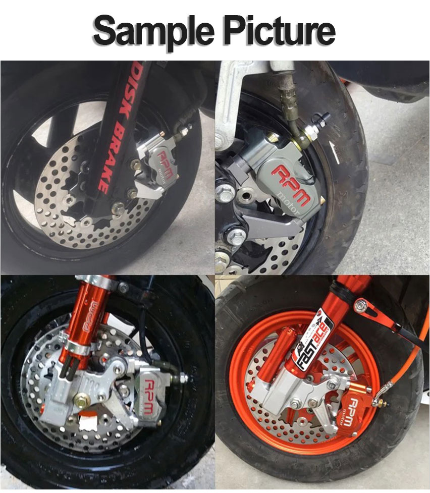 Étrier de frein à disque de moto, étrier RPM, lancement de 82mm, universel, 200mm, 220mm, Rotor flottant à disque avec support adaptateur
