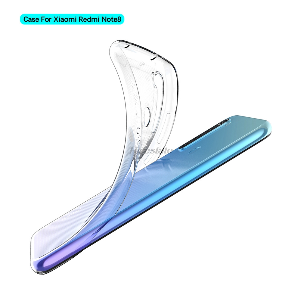 Étui Transparent pour Xiaomi Redmi Note 8, coque de téléphone antichoc en TPU Transparent, housse de Protection Redmi Note 8 Note8: Default Title