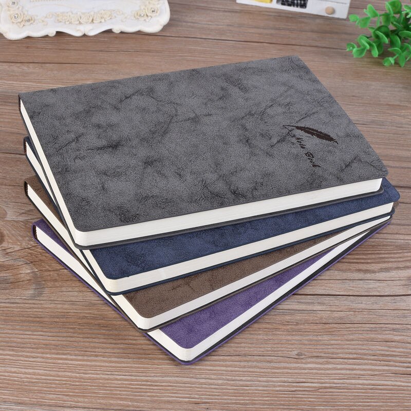 A5 Soft Leather Notepad Stationery Book Student Diary Beautiful Notebook Office School Stationery Supplies