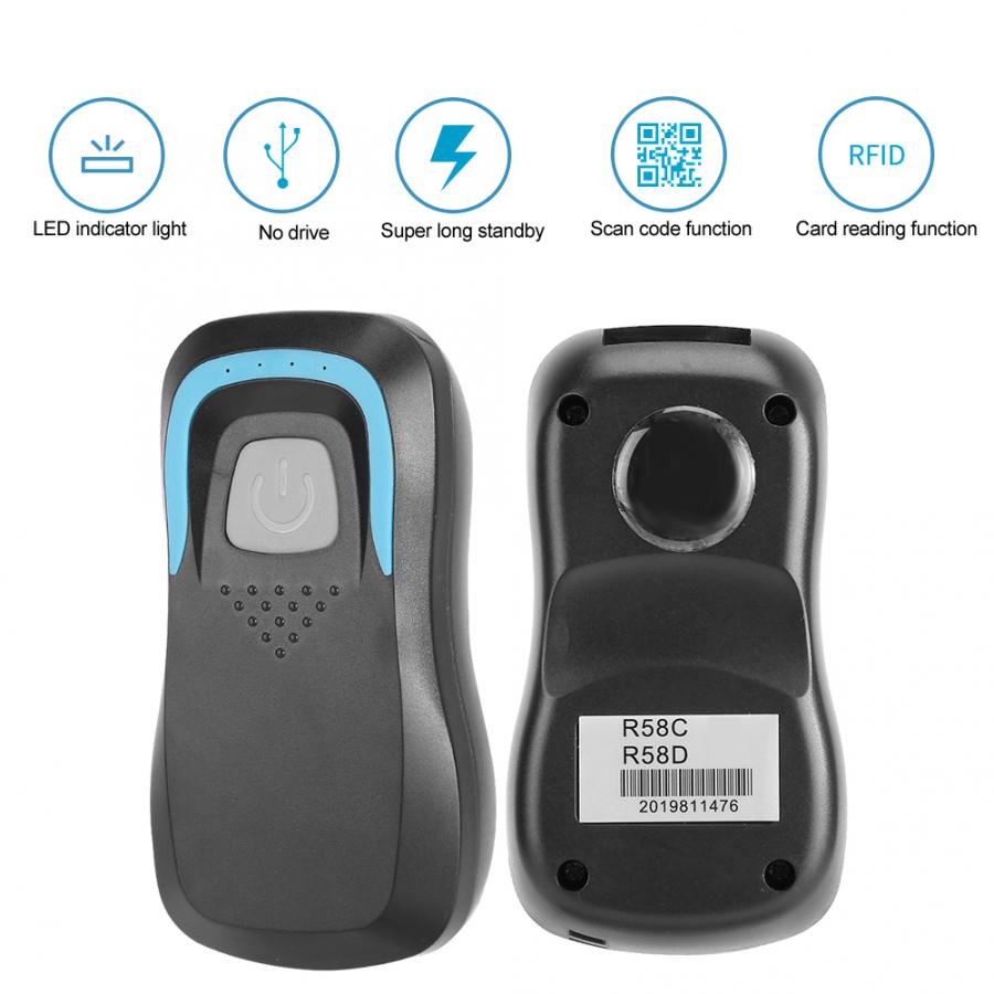 Bluetooth RFID ID/IC Card Reader Wireless Code Scanner 13.56M/125Khz Frequency with 5 Cards rfid copier duplicator key